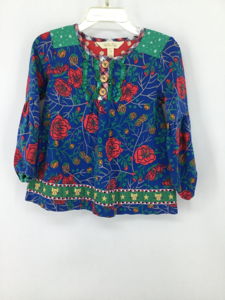Matilda Jane Clothing Child Size 2 Blue Shirt - girls