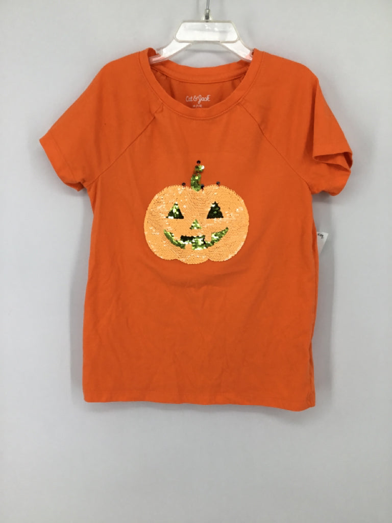 Cat & Jack Child Size 7 Orange Halloween T-Shirt