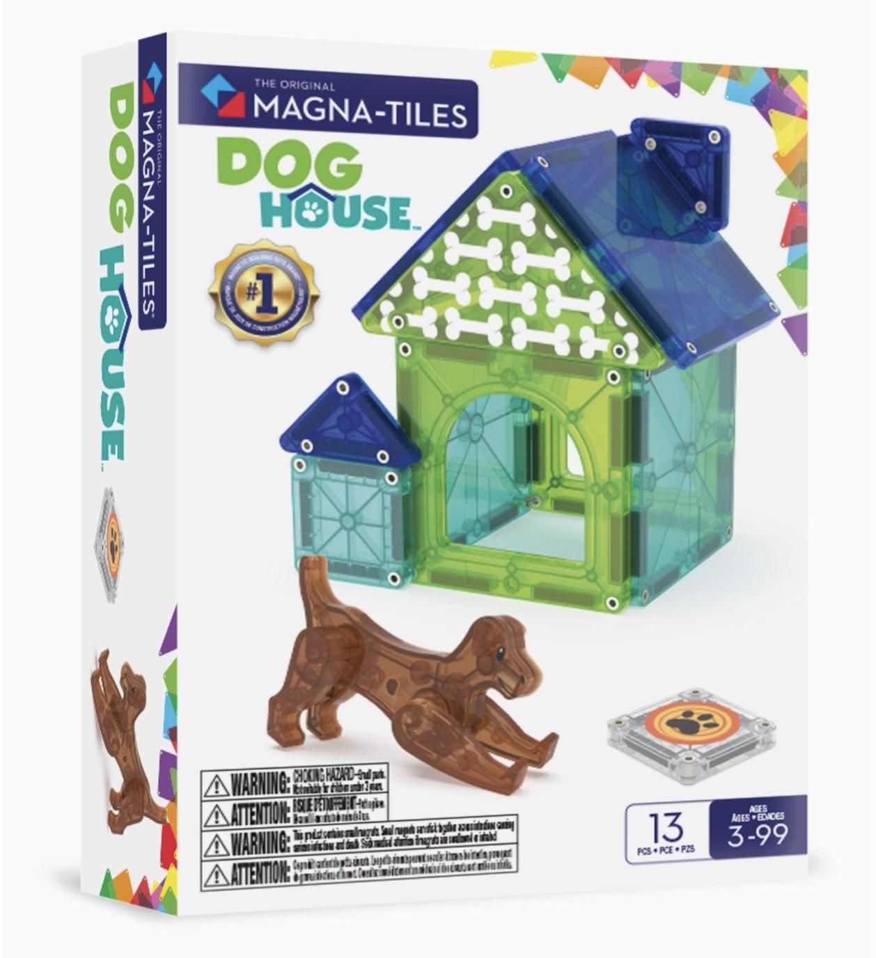 Magna-Tiles - Dog House (13 Piece Set)
