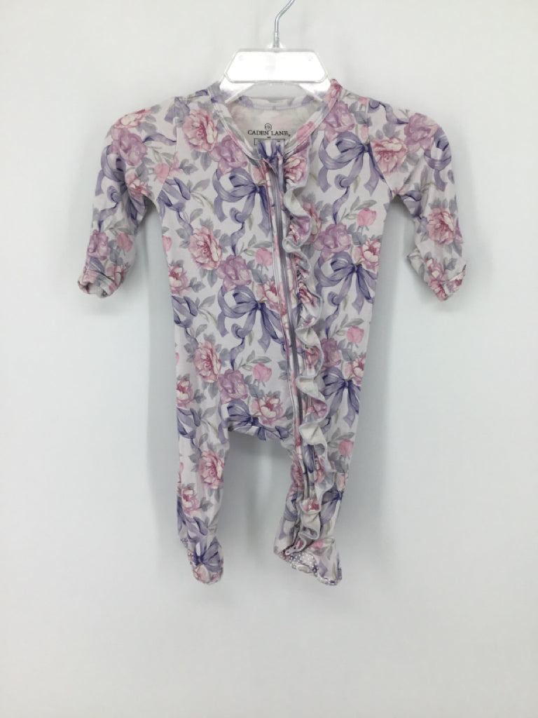 Caden Lane Child Size Newborn Purple Sleepers