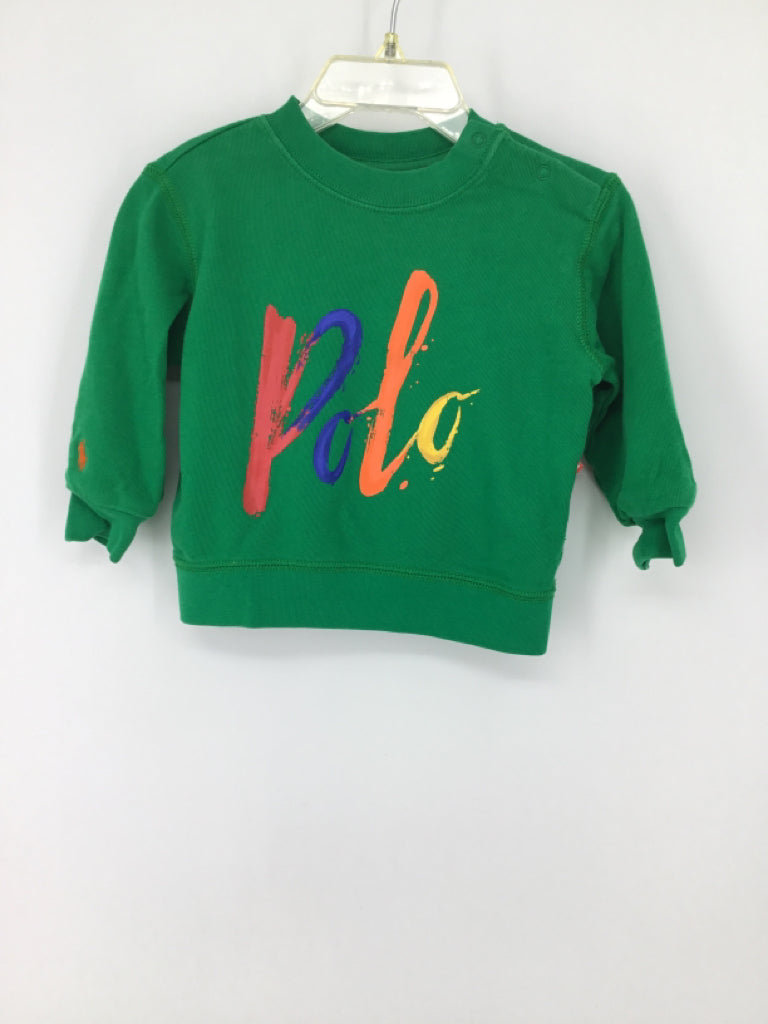 Ralph Lauren Child Size 12 Months Green screen printed Shirt - boys