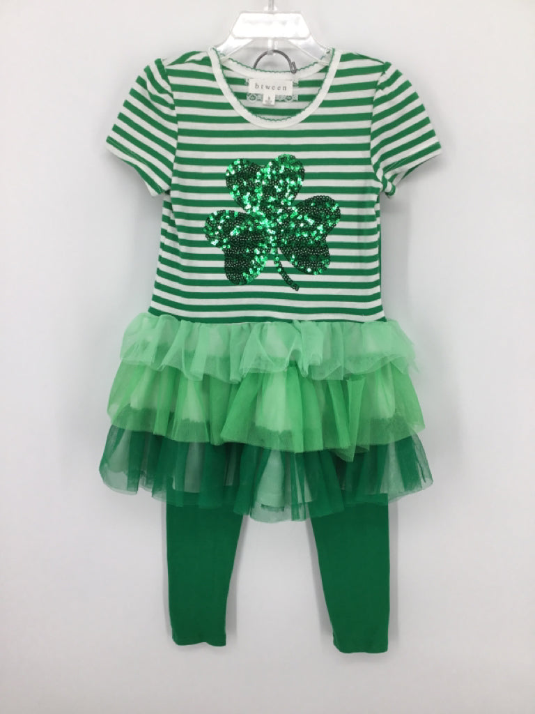 btween Child Size 5 Green St Patricks Outfit