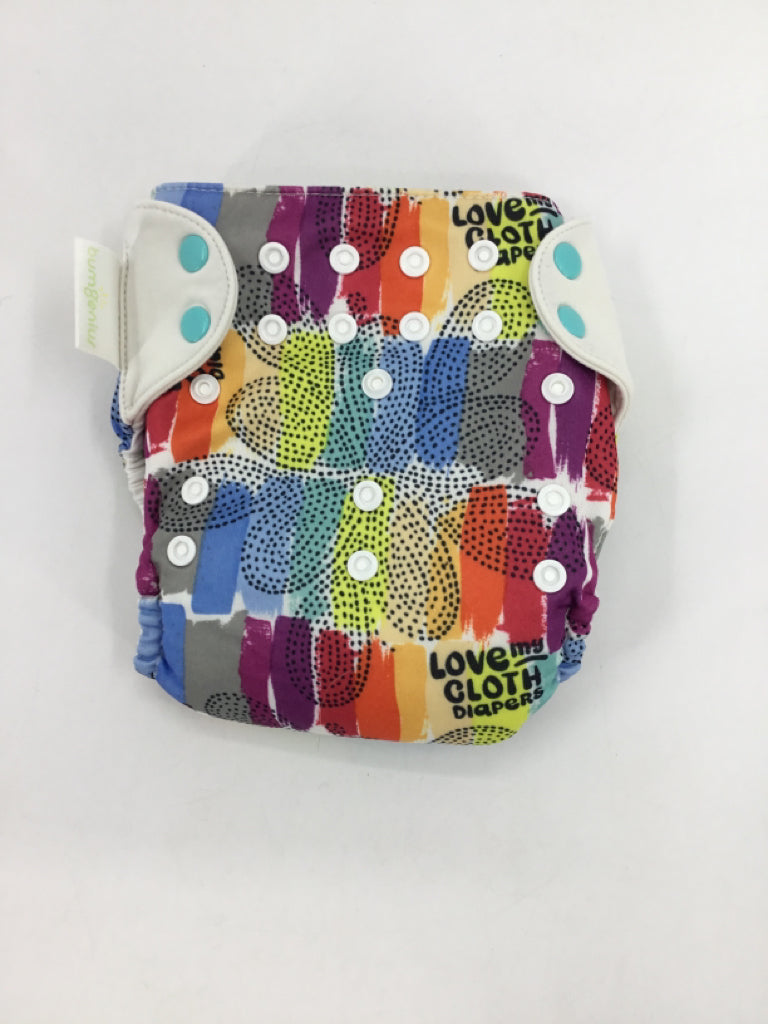 Bum Genius Child Size One Size Multi-Color Print Pocket Cloth Diaper