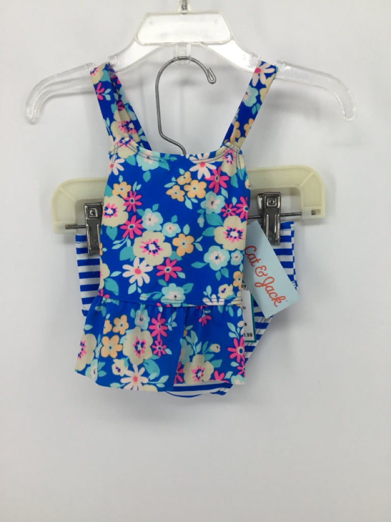 Cat & Jack Child Size 12 Months Blue Swimwear - girls