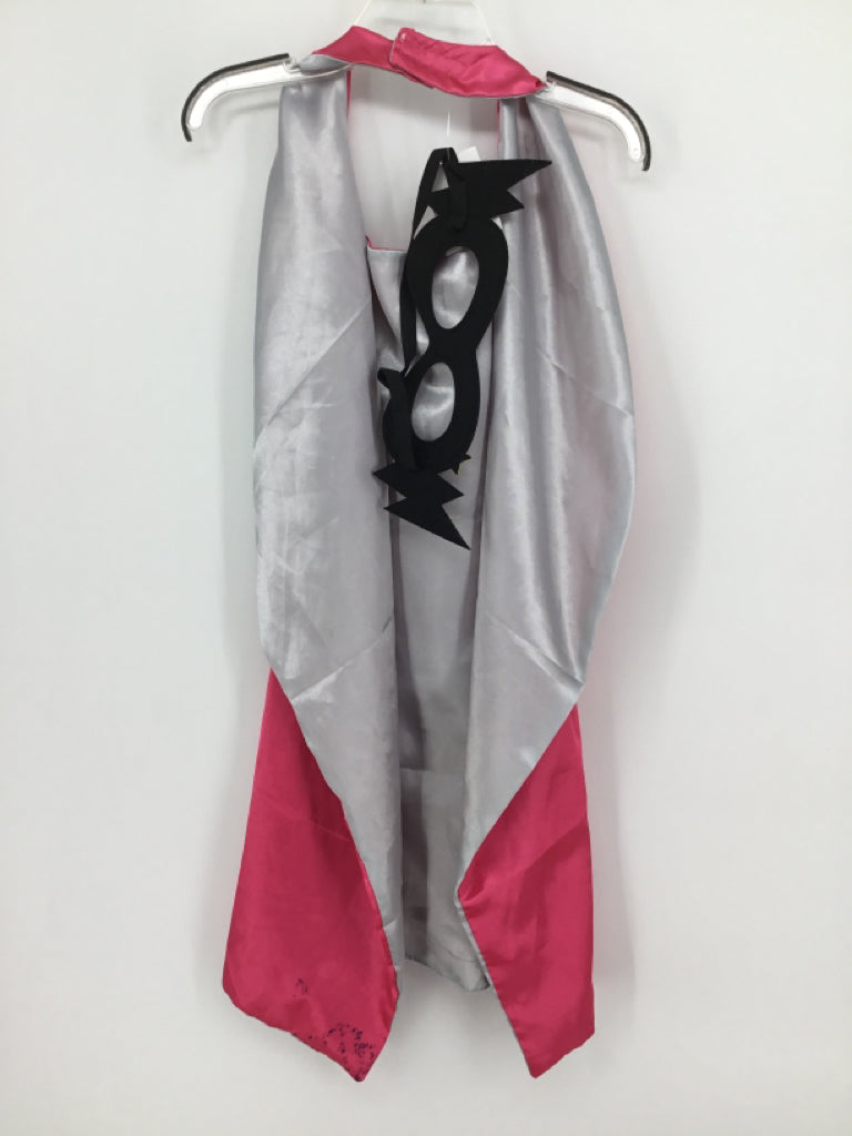 brandless Child Size 3 Pink Dress-Up Super Girl Cape & Mask