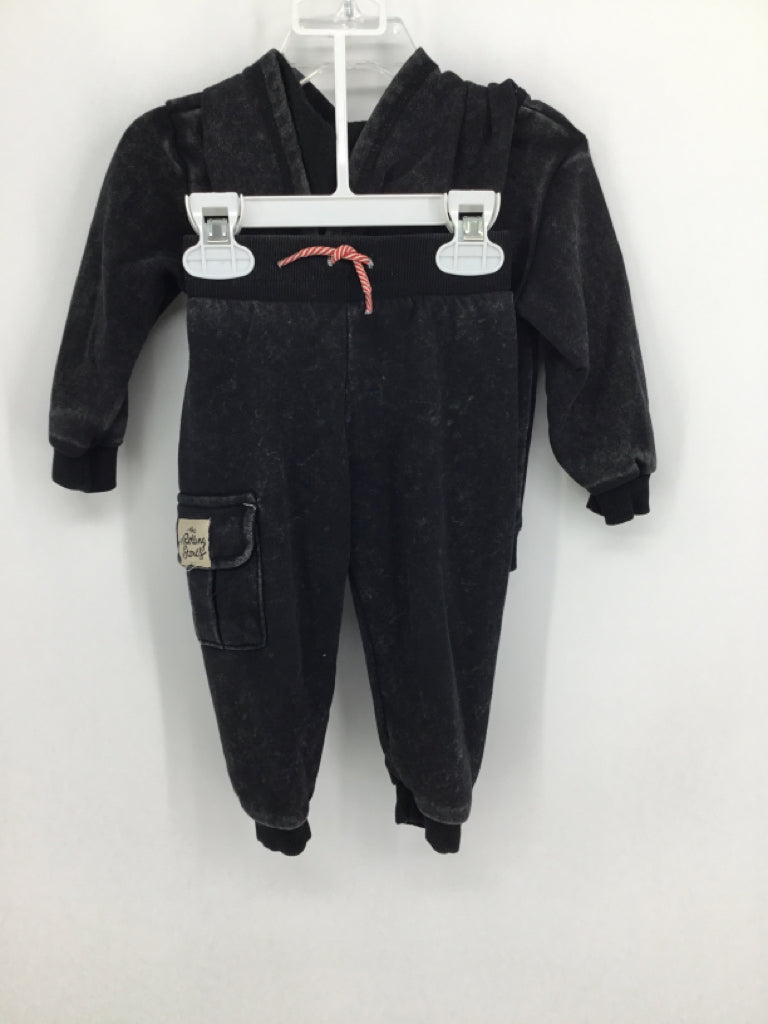 The Rolling Stones Child Size 12 Months Black screen printed Outfit - boys