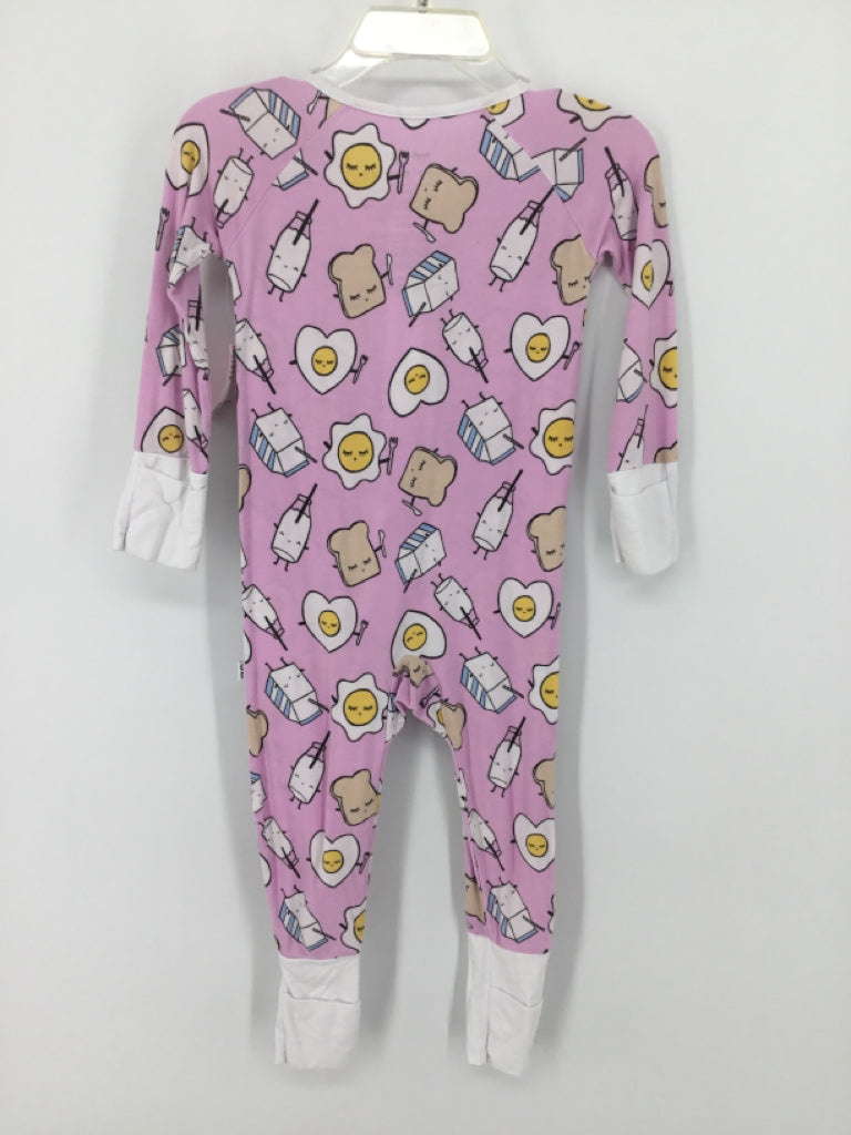 Little Sleepies Child Size 6-12 Months Pink Pajamas - girls
