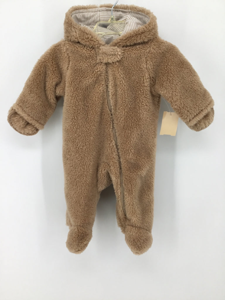 Just One You Made by Carters Child Size 3 Months Tan Solid Outerwear - boys