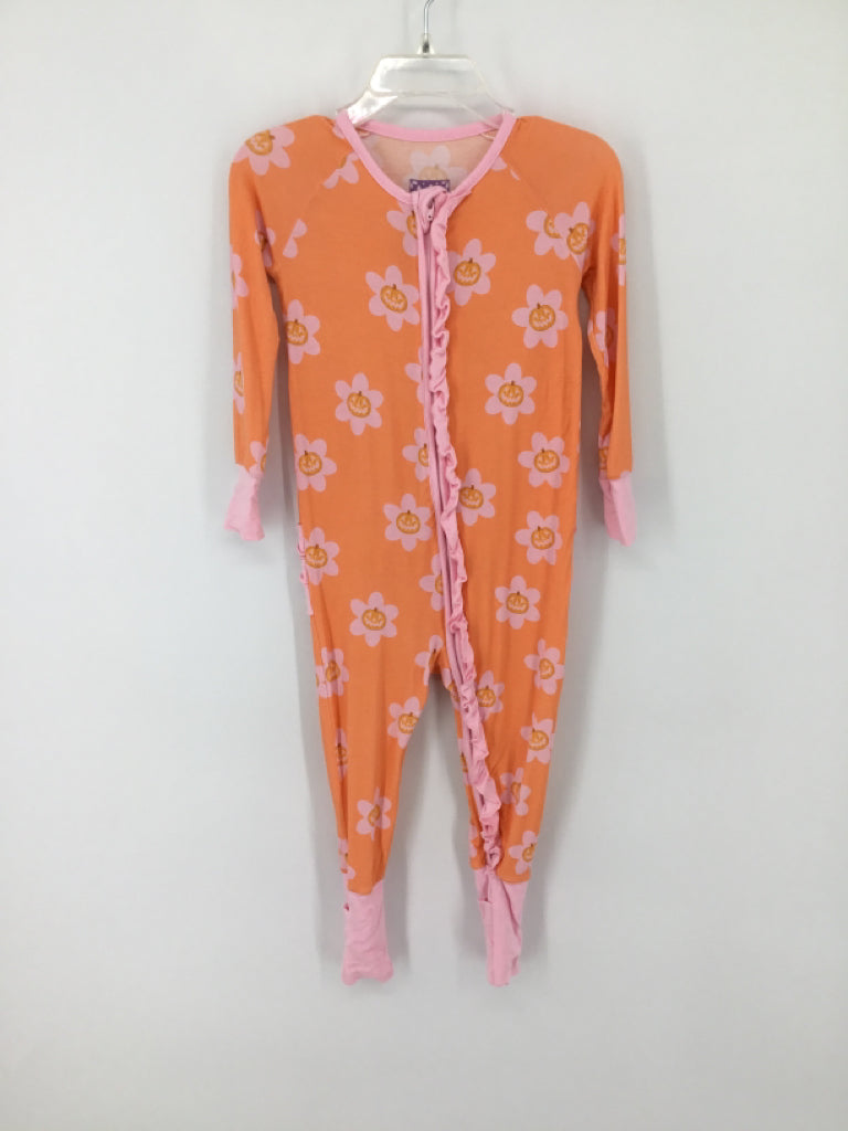 Poppy Kids Co. Child Size 18-24 Months Orange Halloween Pajamas