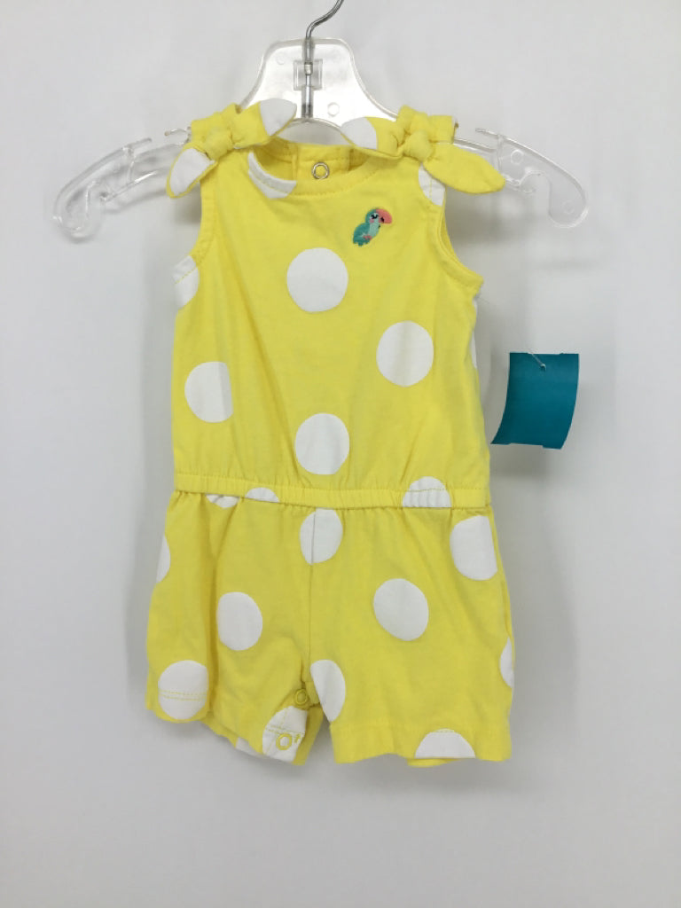 Carter's Child Size 3 Months Yellow Outfit - girls