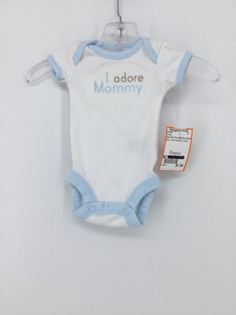 Just One You Made by Carters Child Size Preemie Blue Onesie