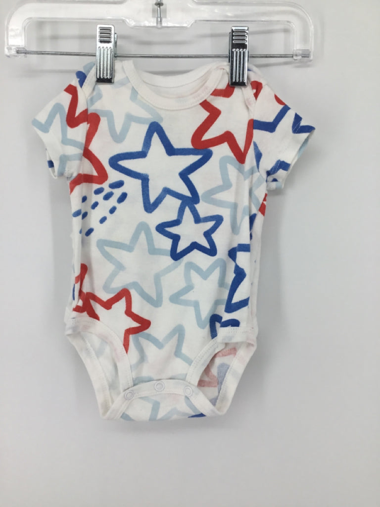 Carter's Child Size 3 Months White Stars & Stripes Onesie Set of 2