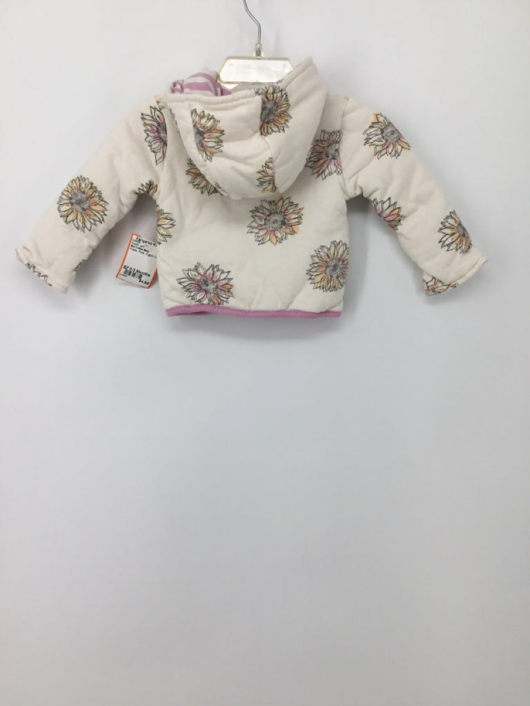 Burt's Bees Baby Child Size 0-3 Months Purple Hoodie - girls