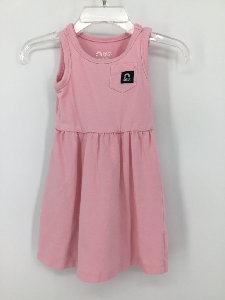 Rags Child Size 6-12 Months Pink Dress - girls