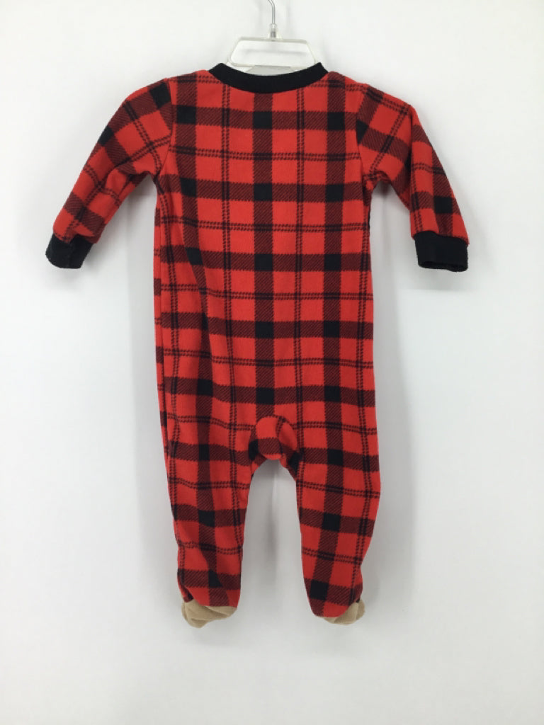 Carter's Child Size 6 Months Red Sleepers