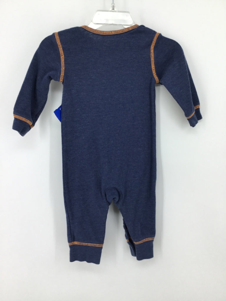 Simple Joys made by Carters Child Size 3-6 Months Blue Embroidered Outfit - boys