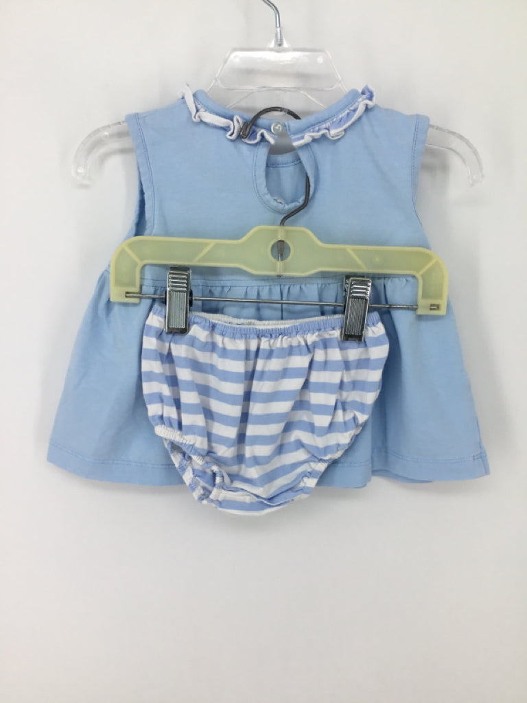 Stitchy Fish Child Size 6 Months Blue Outfit - girls