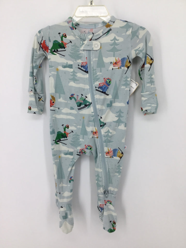 Bird & Bean Child Size 3-6 Months Blue Sleepers