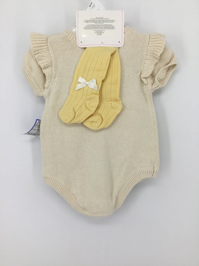 Nicole Miller Child Size 6-9 Months Tan Outfit - girls