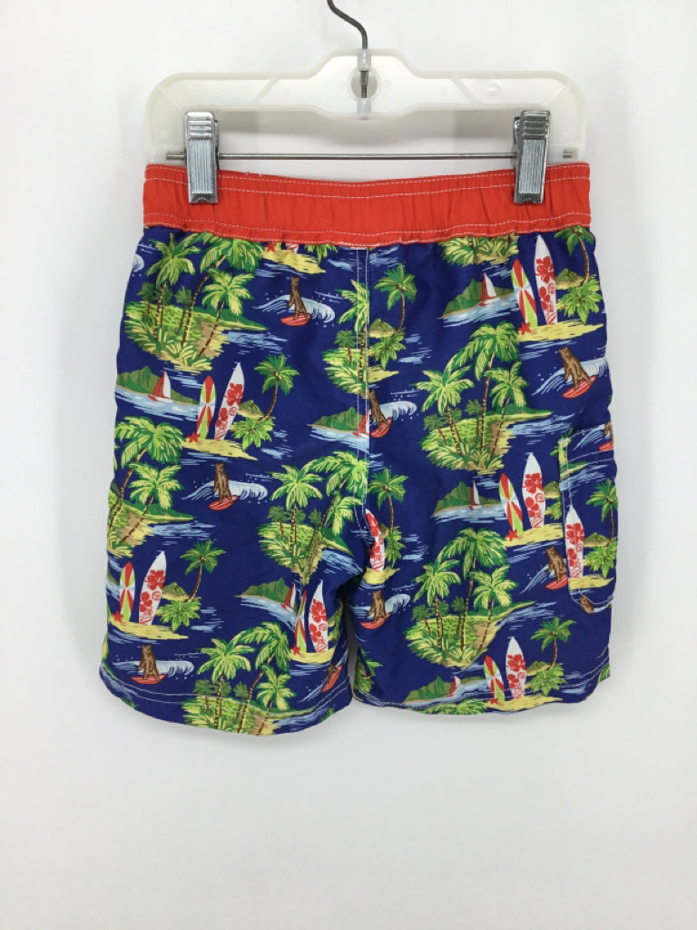 Hanna Andersson Child Size 4 Blue Tropical Swimwear - boys