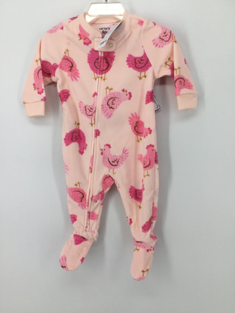 Carter's Child Size 6 Months Pink Sleepers