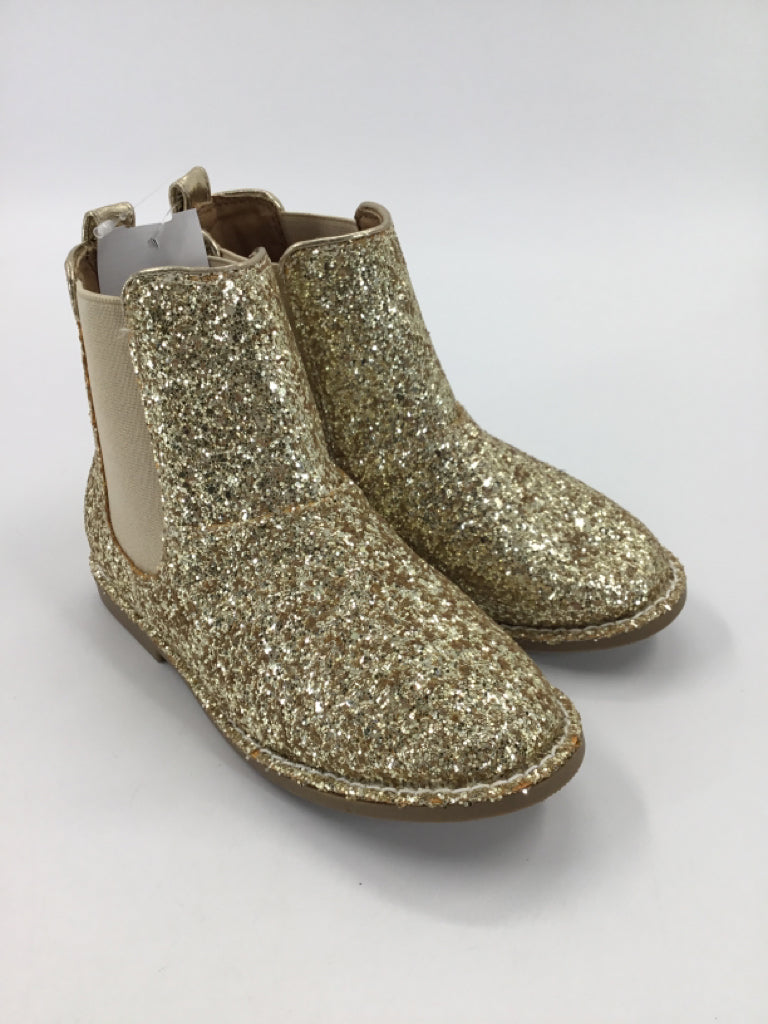 J Crew Child Size 13 Gold Boots