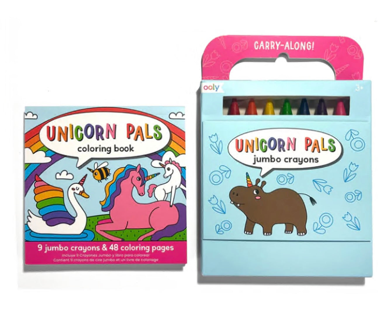 Ooly - Carry-Along! Coloring Book & Jumbo Crayons (Unicorn Pals)