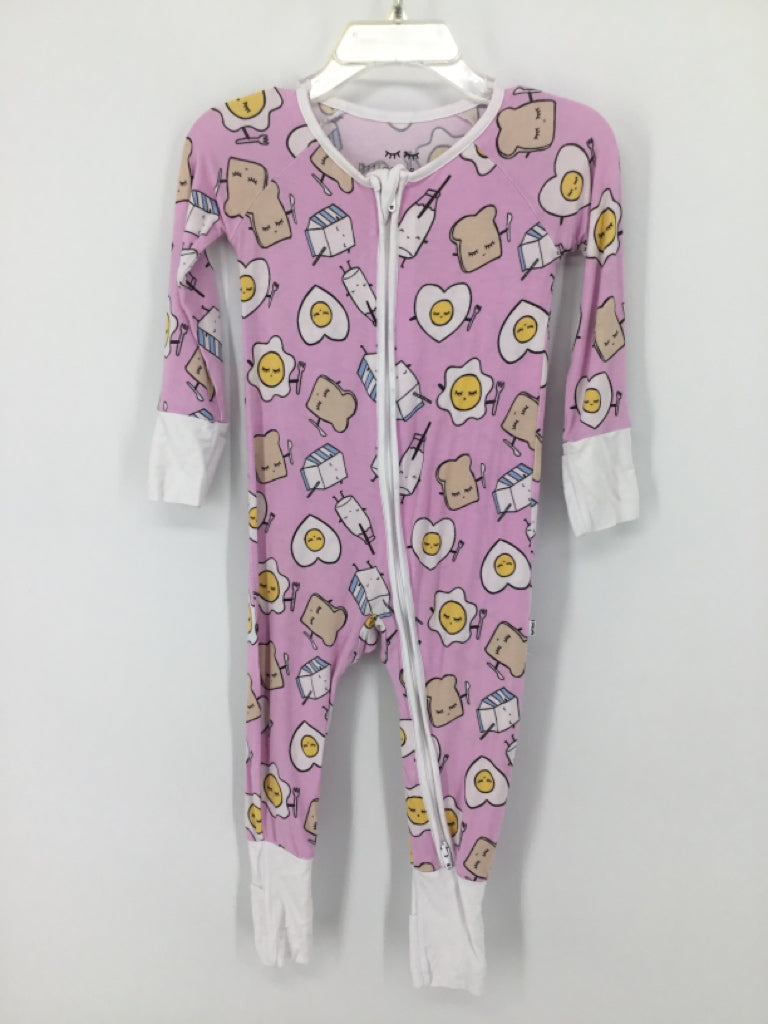 Little Sleepies Child Size 6-12 Months Pink Pajamas - girls