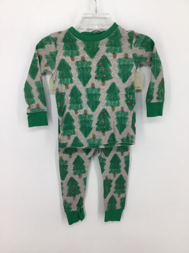 Carter's Child Size 18 Months Green Christmas Pajamas