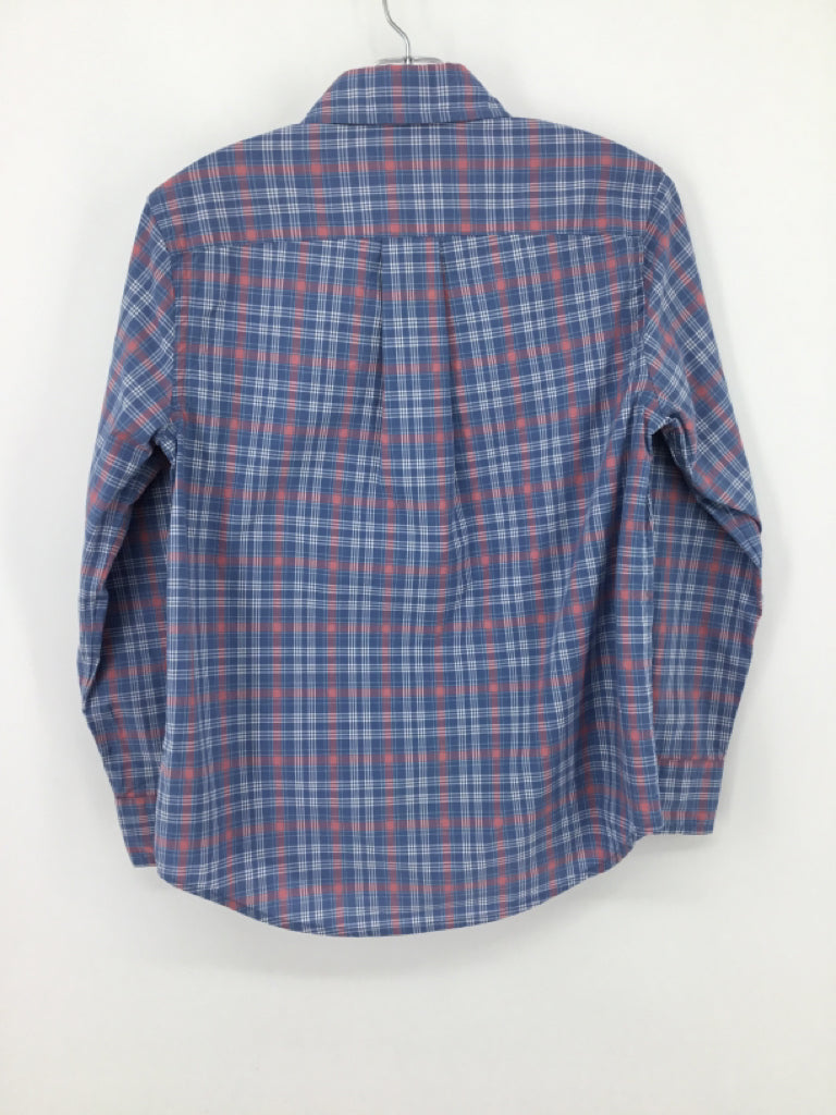 Ralph Lauren Child Size 8 Blue Plaid Shirt - boys