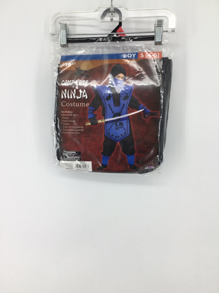 Fun World Child Size 4 Blue Ninja Halloween Costume
