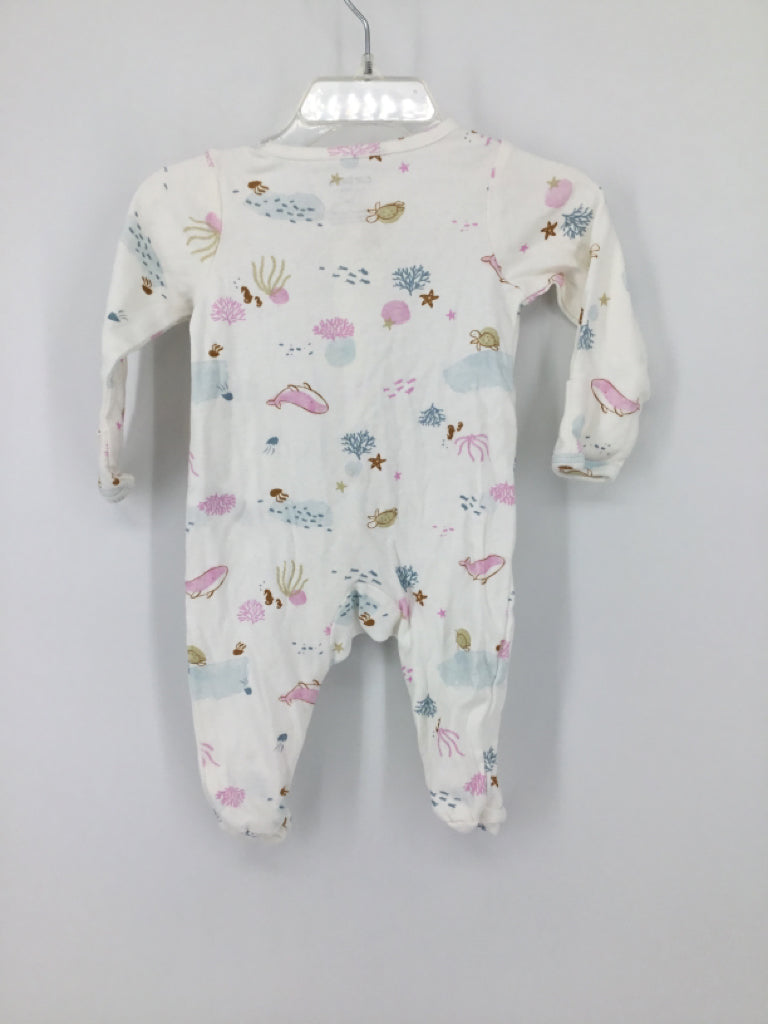 Just One You Made by Carters Child Size 3 Months White Sleepers