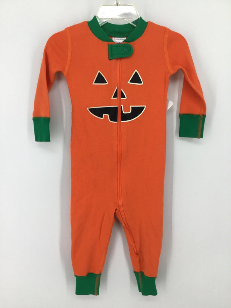 Hanna Andersson Child Size 12-18 Months Orange Halloween Pajamas