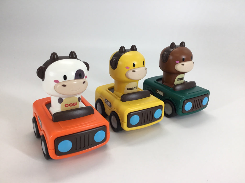 Push & Go Animal Race Cars Set of 3