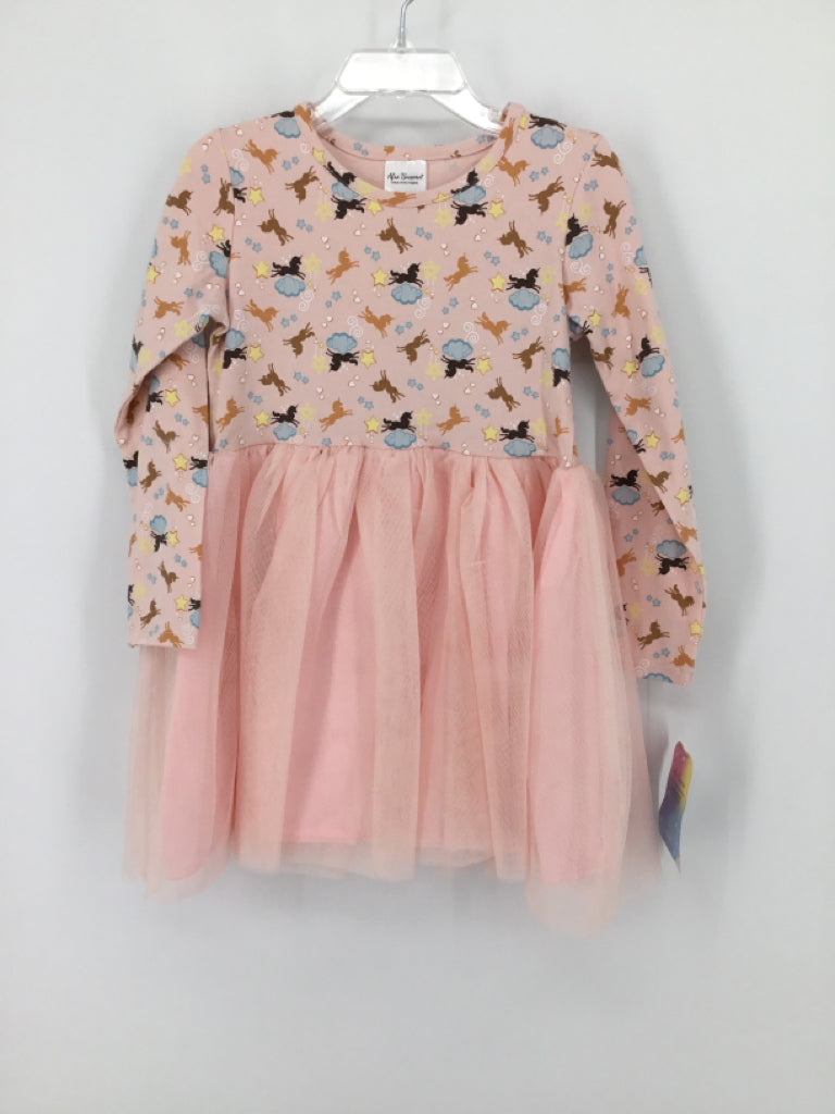 Afro Unicorn Child Size 3.5 Toddler Pink Dress - girls