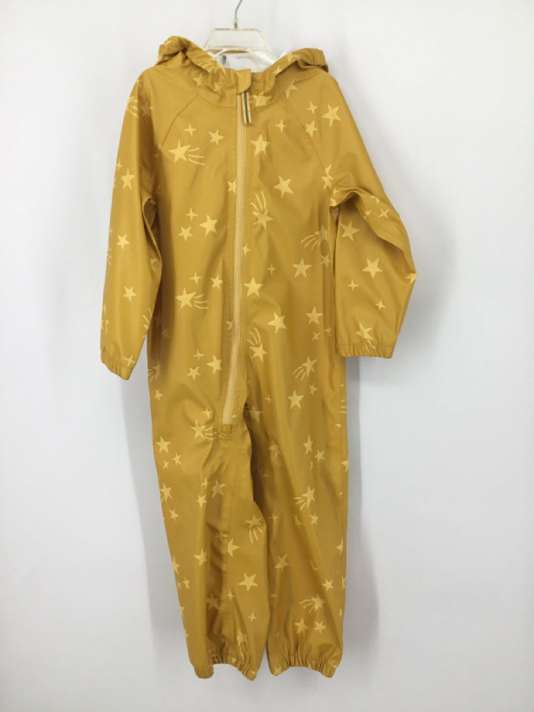 Cat & Jack Child Size 5 Yellow Stars Rain Suit