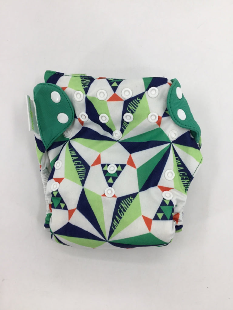 Bum Genius Child Size One Size Multi-Color Print Pocket Cloth Diaper