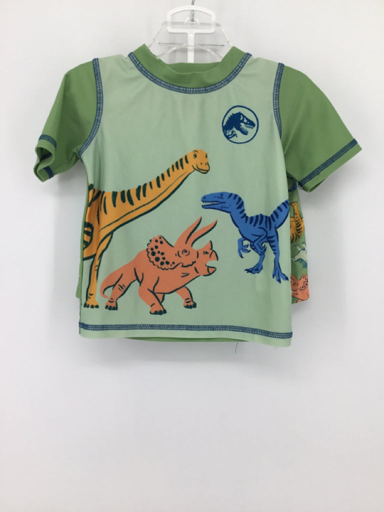 Jurassic World Child Size 18 Months Green Dinosaur Swimwear - boys