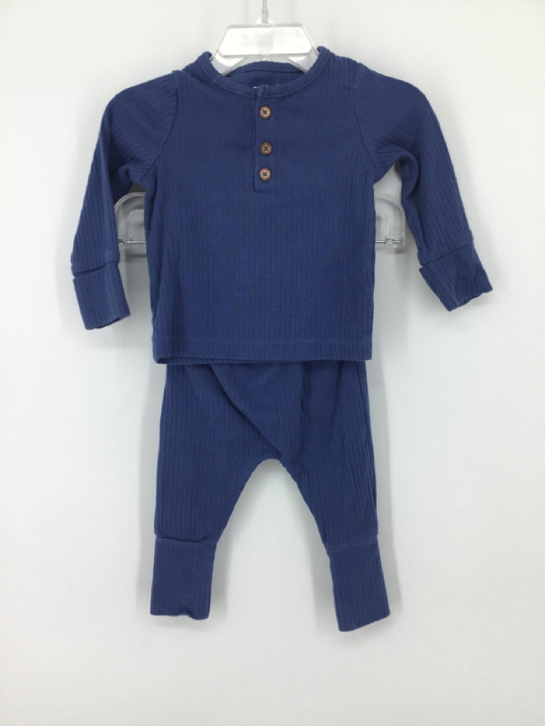 Just One You Made by Carters Child Size 3 Months Blue Solid Outfit - boys