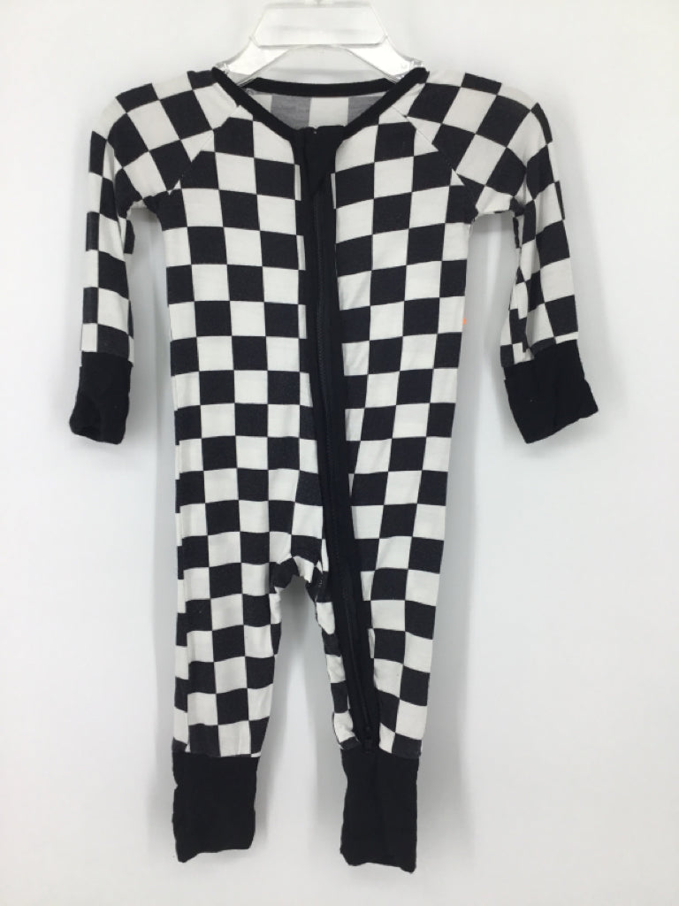 Little One Shop Child Size 0-3 Months Black Checkered Pajamas - boys