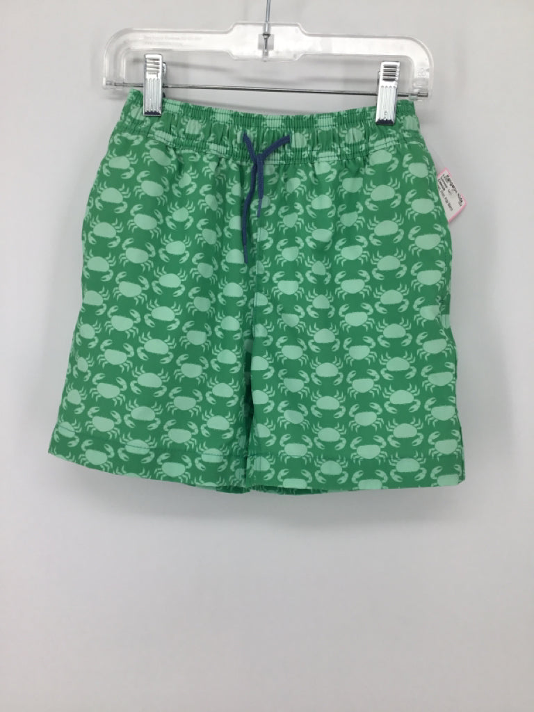 Crewcuts Child Size 6 Green Print Swimwear - boys