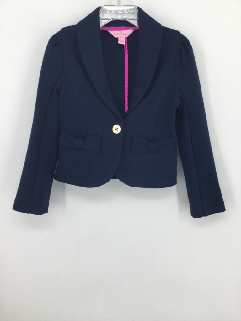 Lilly Pulitzer Child Size 5 Navy Blazer - girls