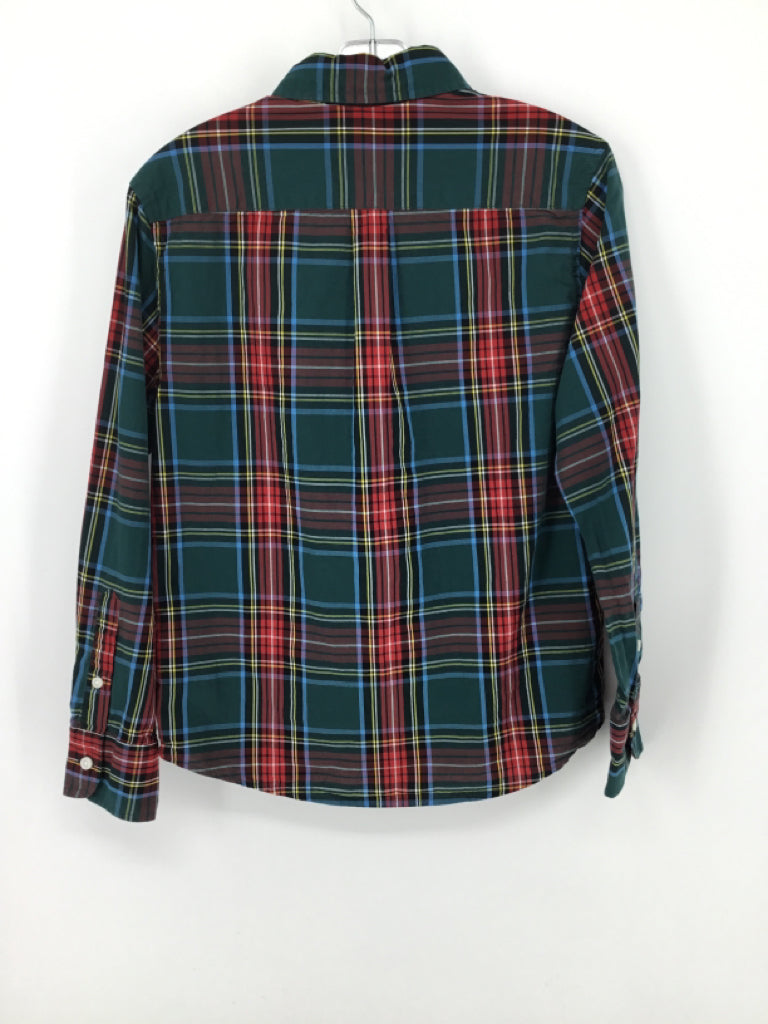 Crewcuts Child Size 10 Multi-Color Plaid Shirt - boys