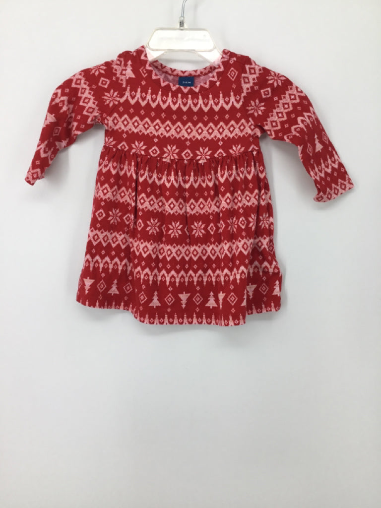 Old Navy Child Size 3-6 Months Red Dress - girls