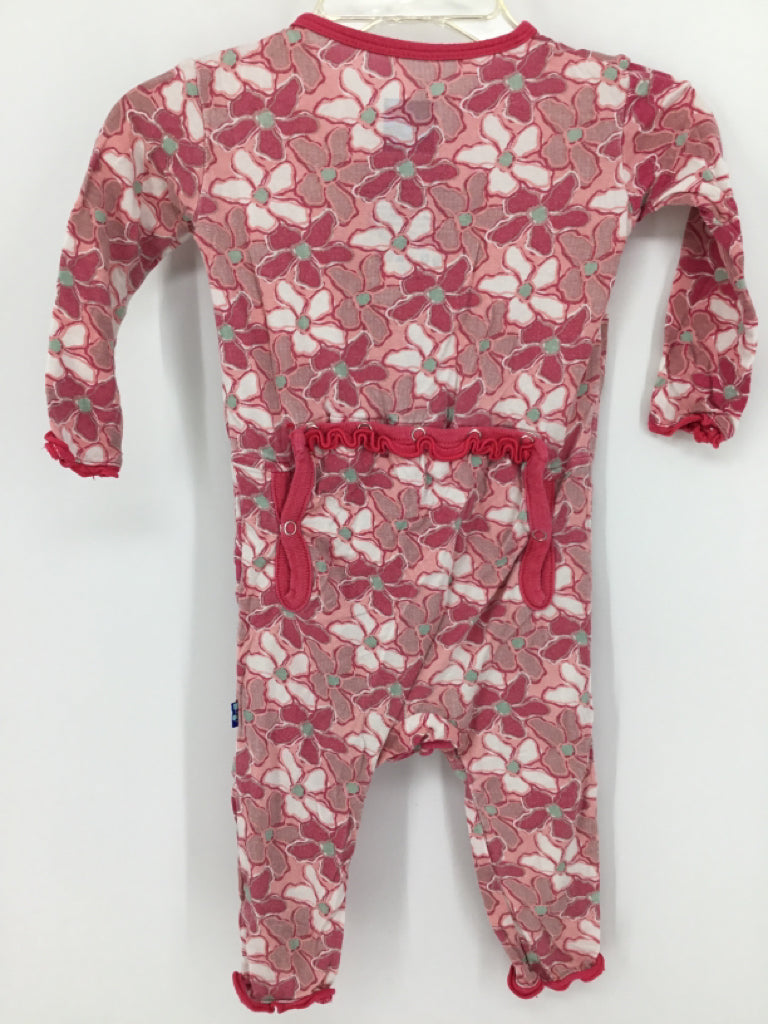 Kickee Pants Child Size 3-6 Months Pink Pajamas - girls