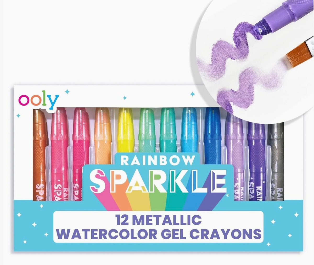 Ooly - Rainbow Sparkle Watercolor Gel Crayons