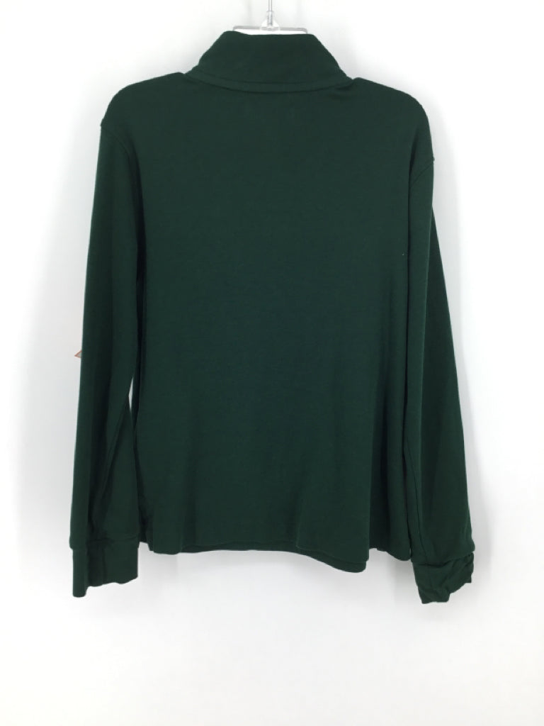 Ralph Lauren Child Size 7 Green Solid Shirt - boys