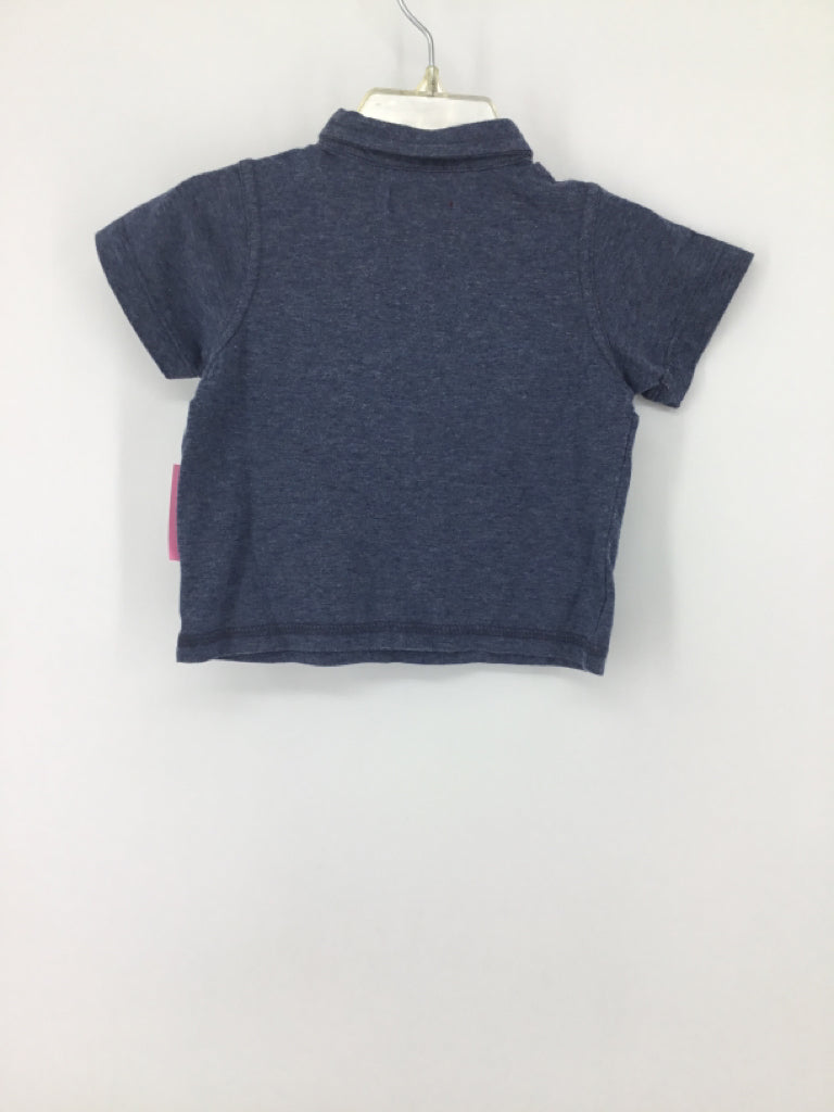 7 for all Mankind Child Size 12 Months Blue Solid Shirt - boys