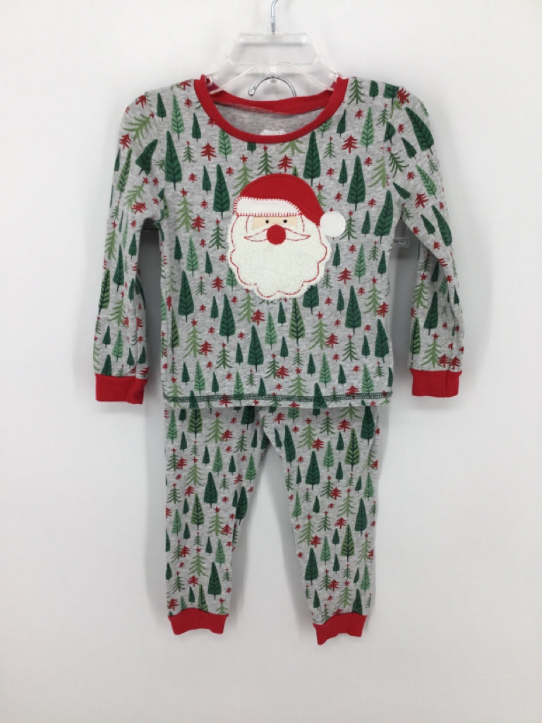 Mudpie Child Size 24 Months Gray Christmas Pajamas
