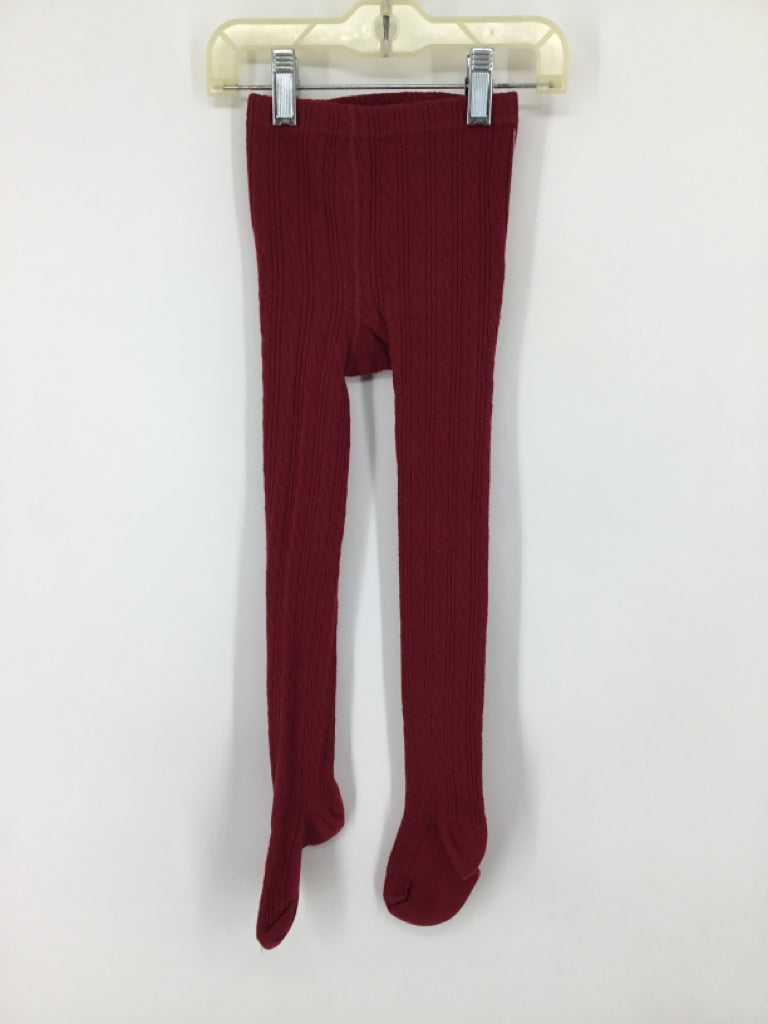 The Little Stocking Co. Child Size 3 Red Tights - girls